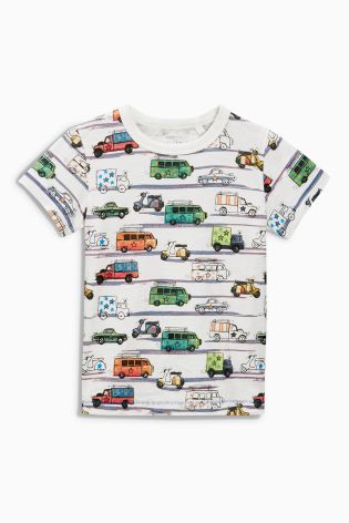 Multi Car Print T-Shirt (3mths-6yrs)